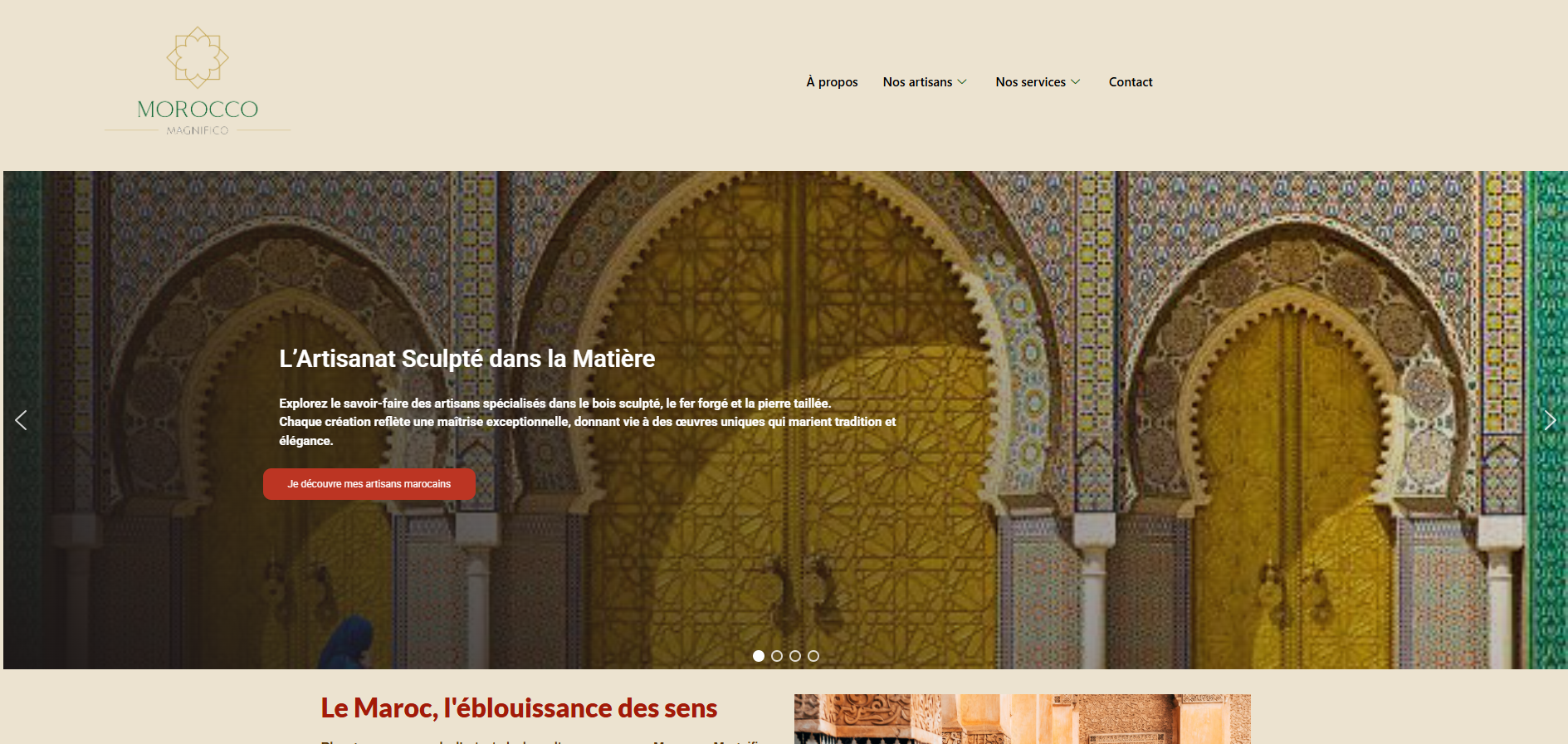 Site Web Morocco magnifico