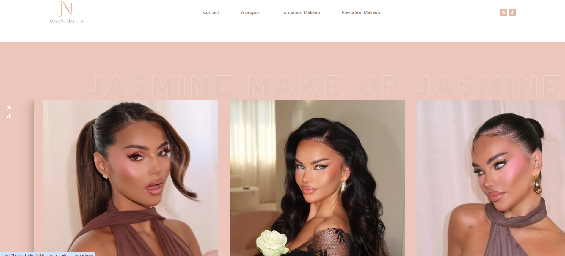 Site Web JASMINE MAKE UP